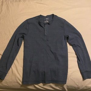 Thermal long sleeve henley